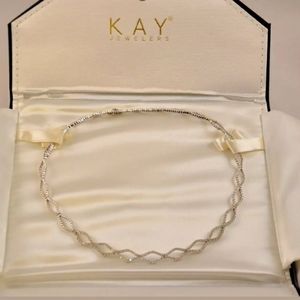 2.00CT 180 Stones Diamond 18KT WhiteGold Necklace